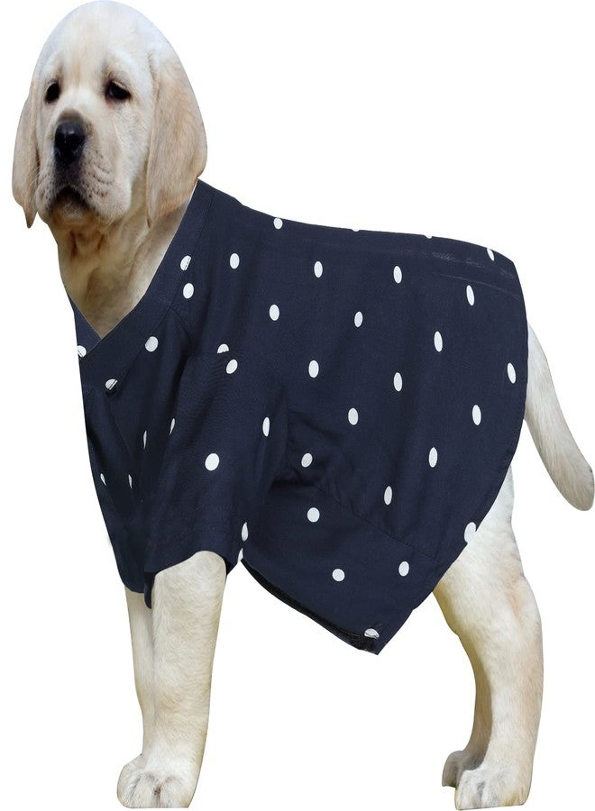 Western Era Super Soft Trendy Printed Shirt, Ultra Comfort Dog Apparel, Cotton Printed Breathable Basic Vest Dog Shirt, Cute Lightweight Thin Shirt for Your Furries (Large - 22 inch) (Polka Blue) - Image 1